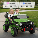 Electric 24V Kids Ride on Truck Car Jeep with MP3 Player, LED Lights, and Remote Control - 2 Seats MagicCars