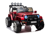 2 Seater 24 Volt 4x4 Electric Ride On Jeep Style Rubber Tires Fully Loaded Truck ATV UTV For Kids W/Magic Cars® Wireless Parental Control MagicCars