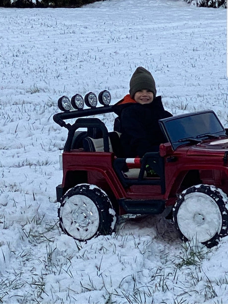 2 Seater 24 Volt 4x4 Electric Ride On Jeep Style Rubber Tires Fully Loaded Truck ATV UTV For Kids W/Magic Cars® Wireless Parental Control MagicCars