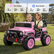 Electric 24V Kids Ride on Truck Car Jeep with MP3 Player, LED Lights, and Remote Control - 2 Seats MagicCars