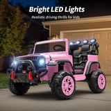 Electric 24V Kids Ride on Truck Car Jeep with MP3 Player, LED Lights, and Remote Control - 2 Seats MagicCars