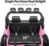 Electric 24V Kids Ride on Truck Car Jeep with MP3 Player, LED Lights, and Remote Control - 2 Seats MagicCars