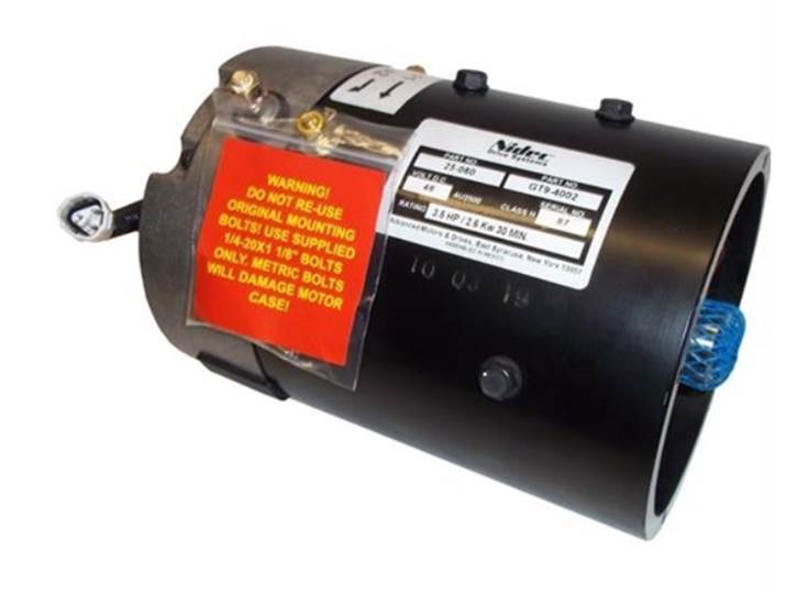 MOTOR, AMD 3.5 H/P, 2.5KW YAM G19(use provided hardware)