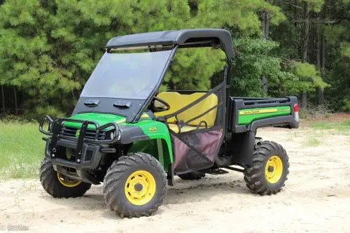 Seizmik 50-25030KIT Versa-Vent windshield on John Deere Gator - full vehicle view