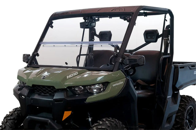 Seizmik 50-25037KIT Versa-Fold UV resistant polycarbonate windshield for Can-Am Defender - closed position