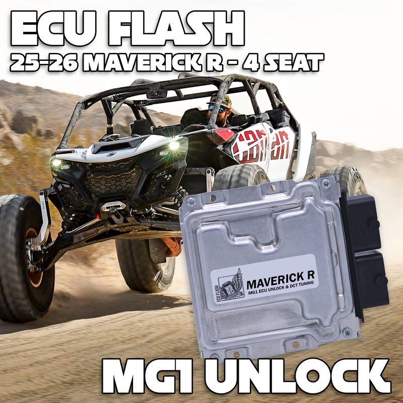 WSRD Stock Injector MG1 ECU Unlock & DCT Transmission Tuning | 2025-2026 Maverick R - 4 Seat (274-333HP)