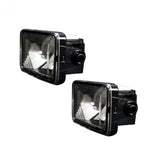 Ford Super Duty 17-21 Ultra Bright 2-Function White LED Fog Lights w/ Amber Turn Signals (Replaces Factory Fog Lights) - Smoked Black