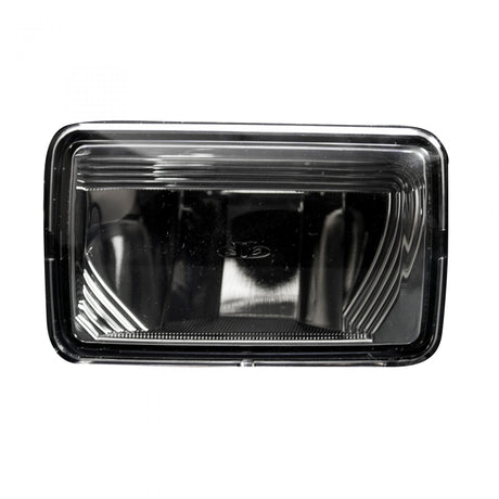 Ford F-150 15-20 (Excluding Raptor) Ultra Bright 2-Function White LED Fog Lights w/ Amber Turn Signals (Replaces Factory Fog Lights) - Smoked Black