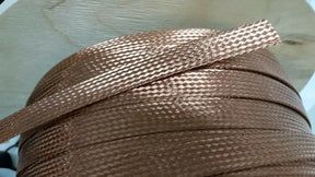 225 FEET 5/8" BRAIDED GROUND STRAP GROUNDING BARE PURE COPPER FLAT BRAID USA ACDC
