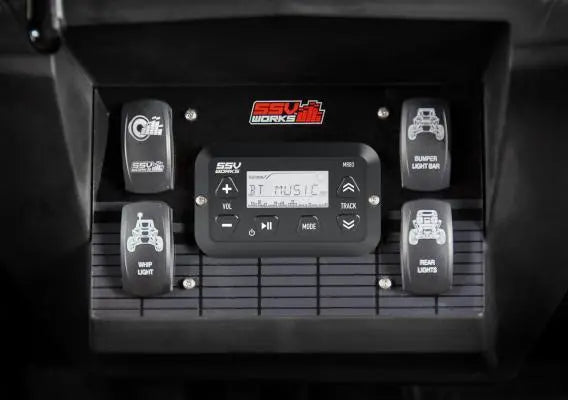 Polaris RZR XP 1000 Dash Mounting Kit for MRB3 Bluetooth Media Controller SSV Works