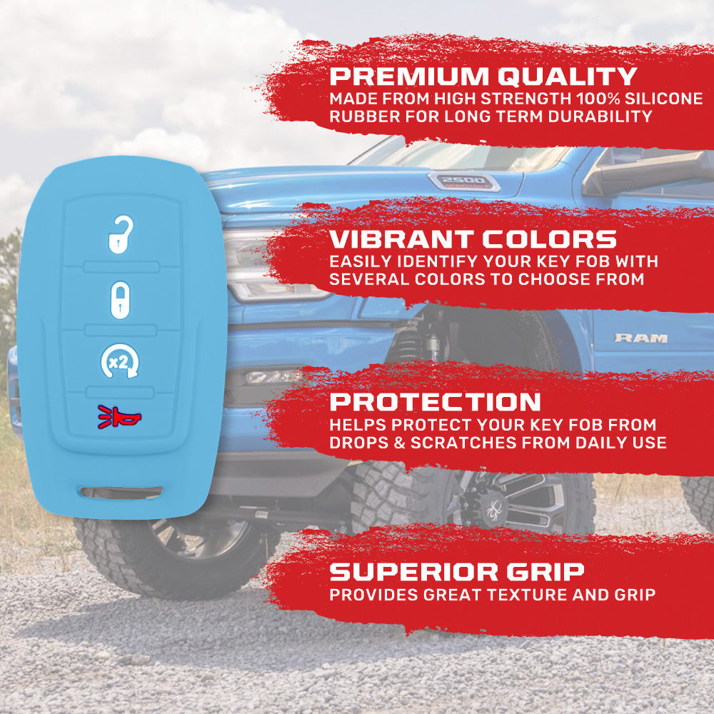 Dodge 19-26 RAM (1500, 2500, 3500) 1-Piece 100% Silicone Rubber Key Fob Cover - Multiple Colors RECON Dodge 19-26 RAM (1500, 2500, 3500) 1-Piece 100% Silicone Rubber Key Fob Cover - Multiple Colors Dodge 19-26 RAM (1500, 2500, 3500) 1-Piece 100% Silicone Rubber Key Fob Cover - Multiple Colors Dodge 19-26 RAM (1500, 2500, 3500) 1-Piece 100% Silicone Rubber Key Fob Cover - Multiple Colors Dodge 19-26 RAM (1500, 2500, 3500) 1-Piece 100% Silicone Rubber Key Fob Cover - Multiple Colors