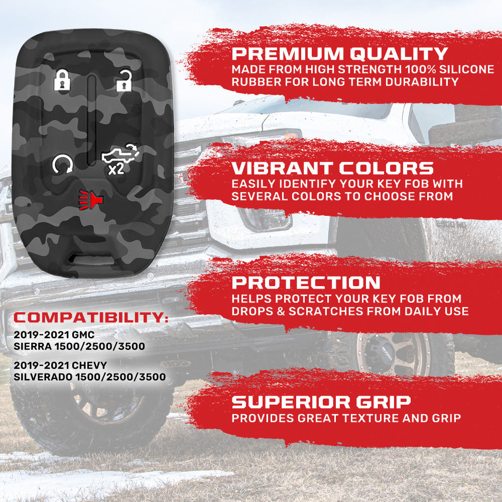GMC & Chevy 19-21 Sierra & Silverado 1-Piece 100% Silicone Rubber Key Fob Cover - Multiple Colors RECON GMC & Chevy 19-21 Sierra & Silverado 1-Piece 100% Silicone Rubber Key Fob Cover - Multiple Colors GMC & Chevy 19-21 Sierra & Silverado 1-Piece 100% Silicone Rubber Key Fob Cover - Multiple Colors GMC & Chevy 19-21 Sierra & Silverado 1-Piece 100% Silicone Rubber Key Fob Cover - Multiple Colors GMC & Chevy 19-21 Sierra & Silverado 1-Piece 100% Silicone Rubber Key Fob Cover - Multiple Colors