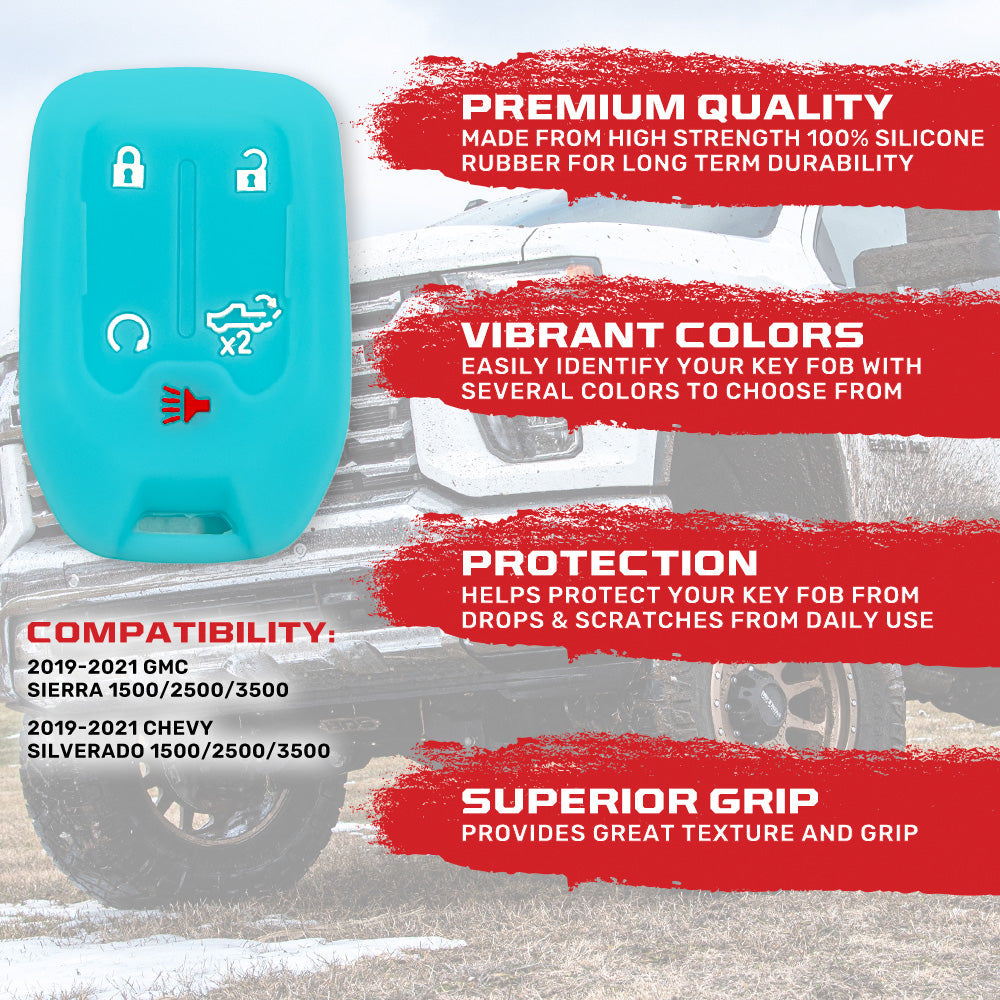 GMC & Chevy 19-21 Sierra & Silverado 1-Piece 100% Silicone Rubber Key Fob Cover - Multiple Colors RECON GMC & Chevy 19-21 Sierra & Silverado 1-Piece 100% Silicone Rubber Key Fob Cover - Multiple Colors GMC & Chevy 19-21 Sierra & Silverado 1-Piece 100% Silicone Rubber Key Fob Cover - Multiple Colors GMC & Chevy 19-21 Sierra & Silverado 1-Piece 100% Silicone Rubber Key Fob Cover - Multiple Colors GMC & Chevy 19-21 Sierra & Silverado 1-Piece 100% Silicone Rubber Key Fob Cover - Multiple Colors