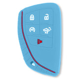 GMC & Chevy 22-26 Sierra & Silverado 1-Piece 100% Silicone Rubber Key Fob Cover - Multiple Colors