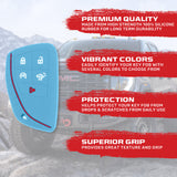 GMC & Chevy 22-26 Sierra & Silverado 1-Piece 100% Silicone Rubber Key Fob Cover - Multiple Colors