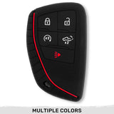 GMC & Chevy 22-26 Sierra & Silverado 1-Piece 100% Silicone Rubber Key Fob Cover - Multiple Colors