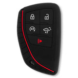 GMC & Chevy 22-26 Sierra & Silverado 1-Piece 100% Silicone Rubber Key Fob Cover - Multiple Colors