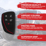 GMC & Chevy 22-26 Sierra & Silverado 1-Piece 100% Silicone Rubber Key Fob Cover - Multiple Colors
