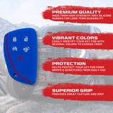 GMC & Chevy 22-26 Sierra & Silverado 1-Piece 100% Silicone Rubber Key Fob Cover - Multiple Colors
