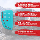 GMC & Chevy 22-26 Sierra & Silverado 1-Piece 100% Silicone Rubber Key Fob Cover - Multiple Colors