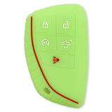 GMC & Chevy 22-26 Sierra & Silverado 1-Piece 100% Silicone Rubber Key Fob Cover - Multiple Colors