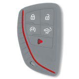 GMC & Chevy 22-26 Sierra & Silverado 1-Piece 100% Silicone Rubber Key Fob Cover - Multiple Colors