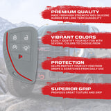 GMC & Chevy 22-26 Sierra & Silverado 1-Piece 100% Silicone Rubber Key Fob Cover - Multiple Colors