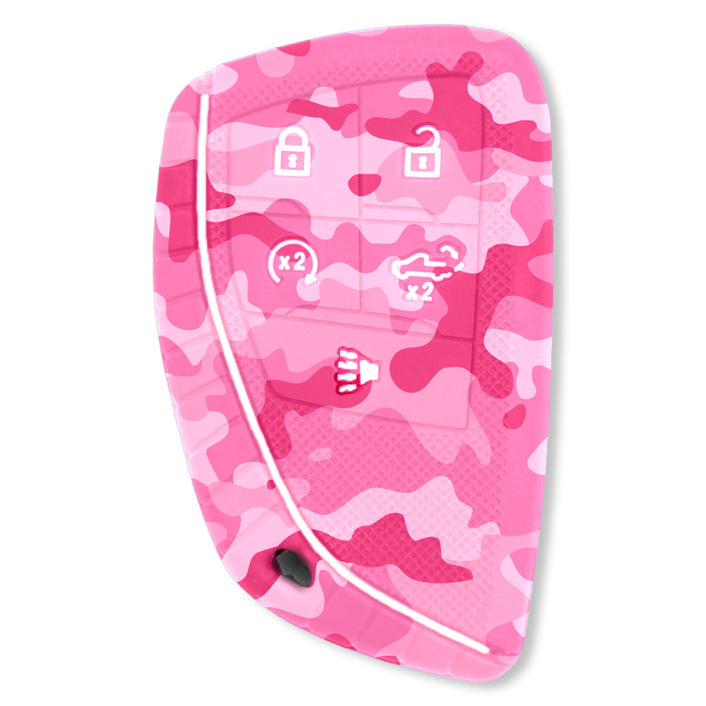 GMC & Chevy 22-26 Sierra & Silverado 1-Piece 100% Silicone Rubber Key Fob Cover - Multiple Colors