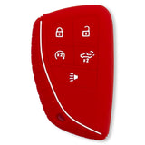 GMC & Chevy 22-25 Sierra & Silverado 1-Piece 100% Silicone Rubber Key Fob Cover - Multiple Colors