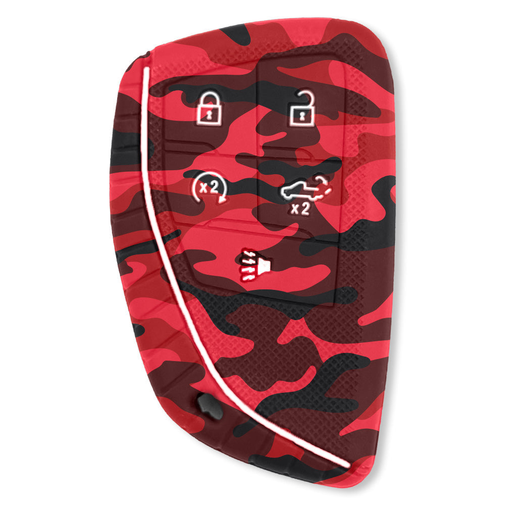 GMC & Chevy 22-26 Sierra & Silverado 1-Piece 100% Silicone Rubber Key Fob Cover - Multiple Colors