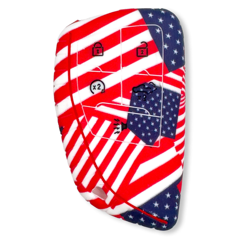 GMC & Chevy 22-25 Sierra & Silverado 1-Piece 100% Silicone Rubber Key Fob Cover - Multiple Colors