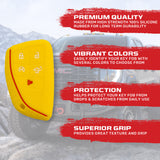 GMC & Chevy 22-26 Sierra & Silverado 1-Piece 100% Silicone Rubber Key Fob Cover - Multiple Colors