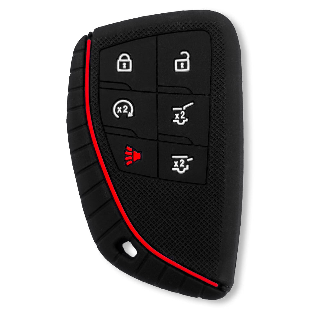 GMC 21-26 Yukon, XL, Denali & 22-26 Hummer EV & Chevy 21-26 Tahoe/Suburban 100% Silicone Rubber Key Fob Cover Premium Quality - Multiple Colors