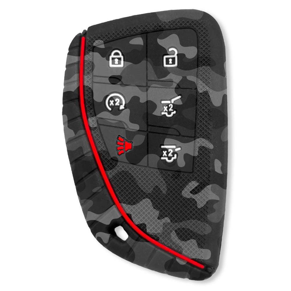 GMC 21-26 Yukon, XL, Denali & 22-26 Hummer EV & Chevy 21-26 Tahoe/Suburban 100% Silicone Rubber Key Fob Cover Premium Quality - Multiple Colors