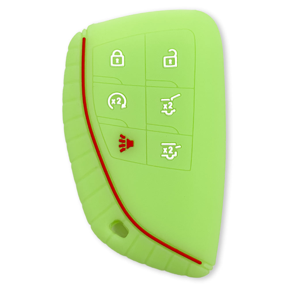 GMC 21-26 Yukon, XL, Denali & 22-26 Hummer EV & Chevy 21-26 Tahoe/Suburban 100% Silicone Rubber Key Fob Cover Premium Quality - Multiple Colors
