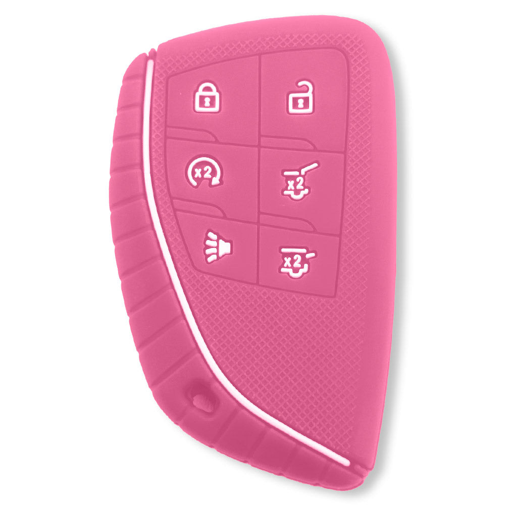 GMC 21-26 Yukon, XL, Denali & 22-26 Hummer EV & Chevy 21-26 Tahoe/Suburban 100% Silicone Rubber Key Fob Cover Premium Quality - Multiple Colors