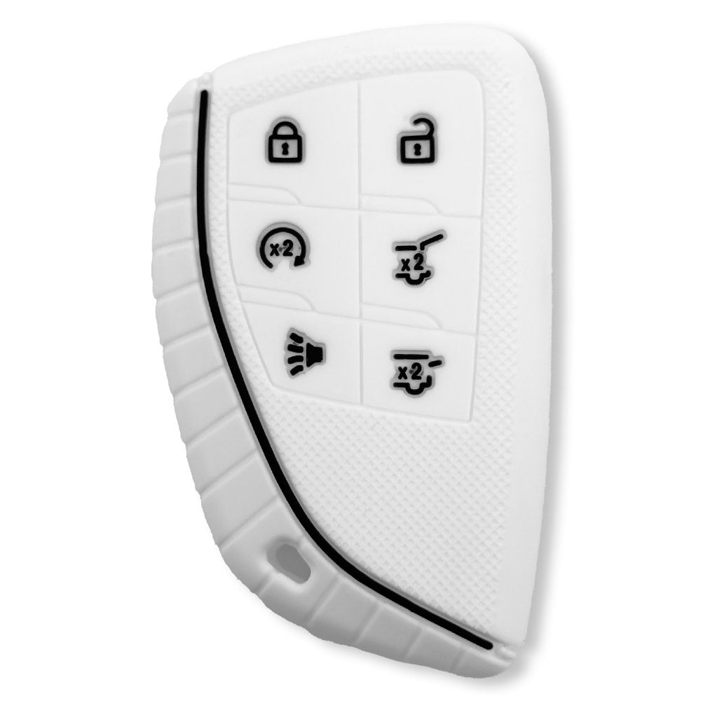 GMC 21-26 Yukon, XL, Denali & 22-26 Hummer EV & Chevy 21-26 Tahoe/Suburban 100% Silicone Rubber Key Fob Cover Premium Quality - Multiple Colors
