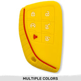 GMC 21-26 Yukon, XL, Denali & 22-26 Hummer EV & Chevy 21-26 Tahoe/Suburban 100% Silicone Rubber Key Fob Cover Premium Quality - Multiple Colors