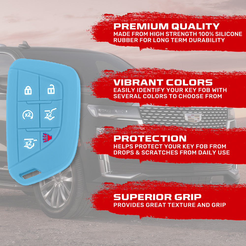 Cadillac 21-26 Escalade 100% Silicone Rubber Key Fob Cover Premium Quality - Multiple Colors RECON Cadillac 21-26 Escalade 100% Silicone Rubber Key Fob Cover Premium Quality - Multiple Colors Cadillac 21-26 Escalade 100% Silicone Rubber Key Fob Cover Premium Quality - Multiple Colors Cadillac 21-26 Escalade 100% Silicone Rubber Key Fob Cover Premium Quality - Multiple Colors Cadillac 21-26 Escalade 100% Silicone Rubber Key Fob Cover Premium Quality - Multiple Colors