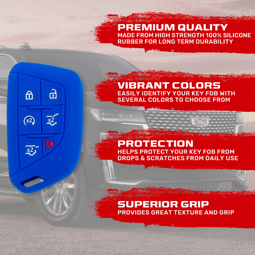 Cadillac 21-26 Escalade 100% Silicone Rubber Key Fob Cover Premium Quality - Multiple Colors RECON Cadillac 21-26 Escalade 100% Silicone Rubber Key Fob Cover Premium Quality - Multiple Colors Cadillac 21-26 Escalade 100% Silicone Rubber Key Fob Cover Premium Quality - Multiple Colors Cadillac 21-26 Escalade 100% Silicone Rubber Key Fob Cover Premium Quality - Multiple Colors Cadillac 21-26 Escalade 100% Silicone Rubber Key Fob Cover Premium Quality - Multiple Colors