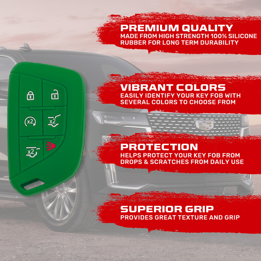 Cadillac 21-26 Escalade 100% Silicone Rubber Key Fob Cover Premium Quality - Multiple Colors RECON Cadillac 21-26 Escalade 100% Silicone Rubber Key Fob Cover Premium Quality - Multiple Colors Cadillac 21-26 Escalade 100% Silicone Rubber Key Fob Cover Premium Quality - Multiple Colors Cadillac 21-26 Escalade 100% Silicone Rubber Key Fob Cover Premium Quality - Multiple Colors Cadillac 21-26 Escalade 100% Silicone Rubber Key Fob Cover Premium Quality - Multiple Colors