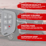 Cadillac 21-26 Escalade 100% Silicone Rubber Key Fob Cover Premium Quality - Multiple Colors RECON Cadillac 21-26 Escalade 100% Silicone Rubber Key Fob Cover Premium Quality - Multiple Colors Cadillac 21-26 Escalade 100% Silicone Rubber Key Fob Cover Premium Quality - Multiple Colors Cadillac 21-26 Escalade 100% Silicone Rubber Key Fob Cover Premium Quality - Multiple Colors Cadillac 21-26 Escalade 100% Silicone Rubber Key Fob Cover Premium Quality - Multiple Colors