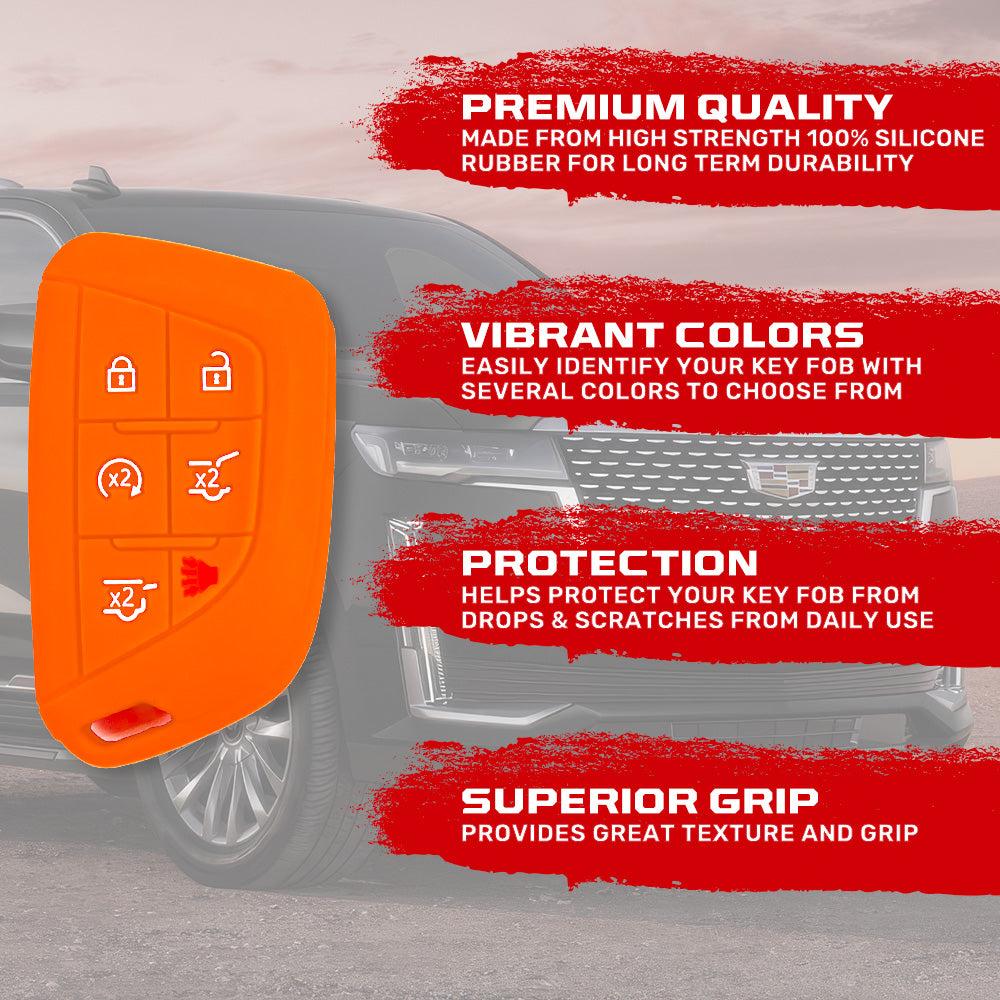 Cadillac 21-26 Escalade 100% Silicone Rubber Key Fob Cover Premium Quality - Multiple Colors RECON Cadillac 21-26 Escalade 100% Silicone Rubber Key Fob Cover Premium Quality - Multiple Colors Cadillac 21-26 Escalade 100% Silicone Rubber Key Fob Cover Premium Quality - Multiple Colors Cadillac 21-26 Escalade 100% Silicone Rubber Key Fob Cover Premium Quality - Multiple Colors Cadillac 21-26 Escalade 100% Silicone Rubber Key Fob Cover Premium Quality - Multiple Colors