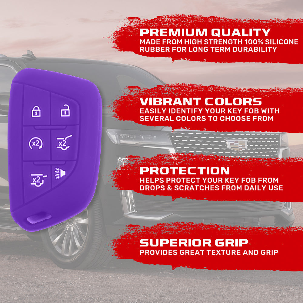 Cadillac 21-26 Escalade 100% Silicone Rubber Key Fob Cover Premium Quality - Multiple Colors RECON Cadillac 21-26 Escalade 100% Silicone Rubber Key Fob Cover Premium Quality - Multiple Colors Cadillac 21-26 Escalade 100% Silicone Rubber Key Fob Cover Premium Quality - Multiple Colors Cadillac 21-26 Escalade 100% Silicone Rubber Key Fob Cover Premium Quality - Multiple Colors Cadillac 21-26 Escalade 100% Silicone Rubber Key Fob Cover Premium Quality - Multiple Colors
