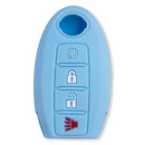 Nissan 16-26 Titan & Frontier 1-Piece 100% Silicone Rubber 3-Button & 4-Button Key Fob Cover - Multiple Colors