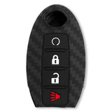 Nissan 16-26 Titan & Frontier 1-Piece 100% Silicone Rubber 3-Button & 4-Button Key Fob Cover - Multiple Colors