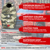 Nissan 16-26 Titan & Frontier 1-Piece 100% Silicone Rubber 3-Button & 4-Button Key Fob Cover - Multiple Colors