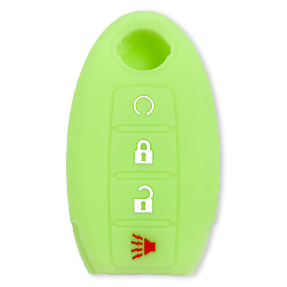 Nissan 16-26 Titan & Frontier 1-Piece 100% Silicone Rubber 3-Button & 4-Button Key Fob Cover - Multiple Colors
