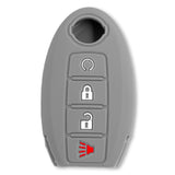 Nissan 16-26 Titan & Frontier 1-Piece 100% Silicone Rubber 3-Button & 4-Button Key Fob Cover - Multiple Colors