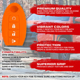Nissan 16-26 Titan & Frontier 1-Piece 100% Silicone Rubber 3-Button & 4-Button Key Fob Cover - Multiple Colors